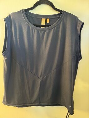 INDYEVA Women's Sleeveless Top Shirt BLACK Travel Athleisure Minimalist XL